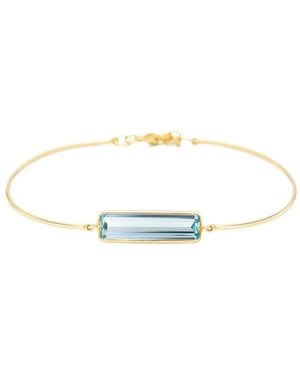 Yi Collection 18K Aquamarine Bangle - White