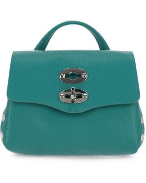 Zanellato Bandolera Postina Baby Con Apliques - Verde