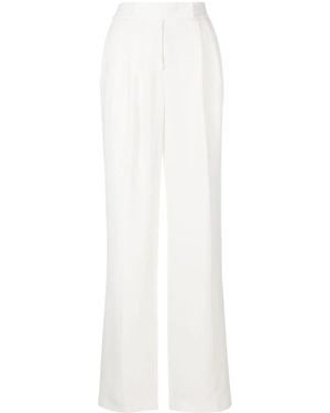 Tom Ford Pleat-Detail Straight-Leg Pants - White