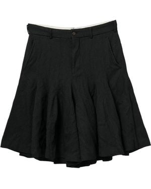 Comme des Garçons Short À Design Plissé - Black
