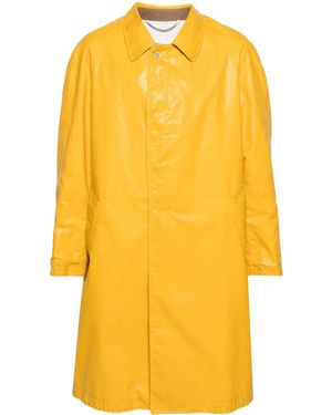 Maison Margiela ダメージ トレンチコート - イエロー