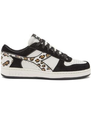 Diadora Magic Basket Low Panther Trainers - Black