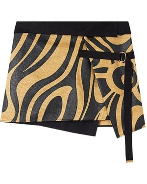 PUCCI Falda Cruzada En Jacquard - Negro