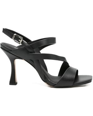 Bruno Premi Margot Strappy Leather Sandals - Black