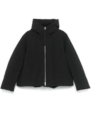 Jil Sander Giacca Con Cappuccio - Nero