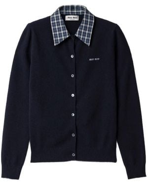 Miu Miu Cashmere Cardigan - Blue