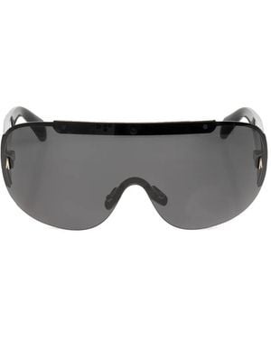 Moncler Rizon Sonnenbrille Mit Shield-Gestell - Grau