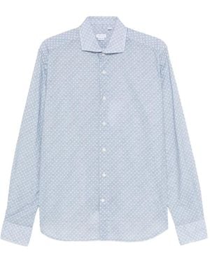 Orian Floral-Print Shirt - Blue