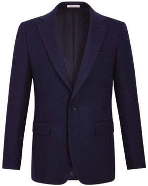 Fursac Virgin-Wool Blazer - Blue