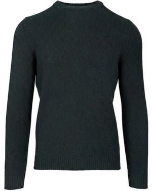Al Duca d'Aosta Crew-Neck Ribbed-Trim Knit - Blue