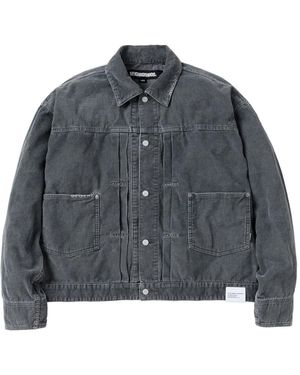 Neighborhood Pleated Corduroy Jacket - Gray