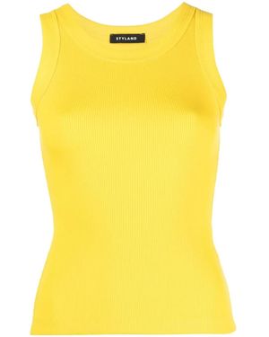 Styland Organic-Cotton Vest-Top - Yellow