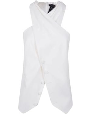 Max Mara "Selva" Top Gilet - White