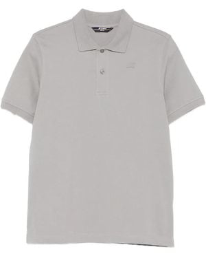 K-Way Amedee Logo Piqué Polo Shirt - Grey