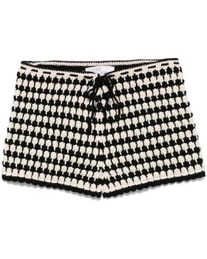 GIUSEPPE DI MORABITO Crochet Shorts - Black