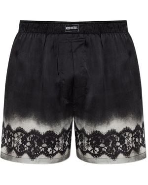 DIESEL Ryan-Gft Lace-Trim Boxers - Black