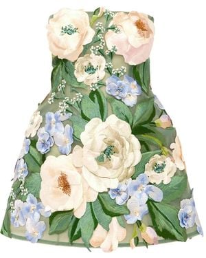 knee length dresses for ladies Rayna Appliqué Bustier Maxi Dress main image 0