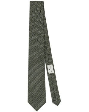 Etro ペイズリー シルクネクタイ - グリーン