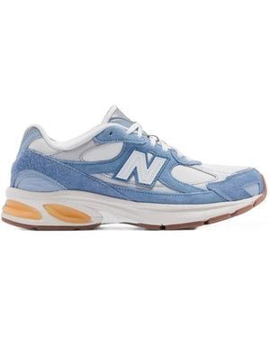 New Balance 2010 Suede-Panelled Sneakers - Blue