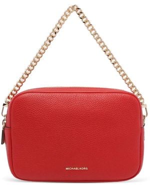 MICHAEL Michael Kors Bryant Chain-Strap Leather Shoulder Bag - Red