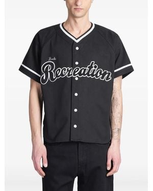 Bode Outfield Baseball Shirt - Black