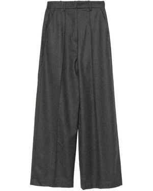 Bompard Pantalones Rectos De Canalé - Gris