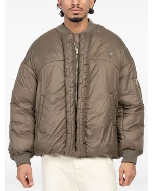 Mordecai Zip-Up Padded Jacket - Brown