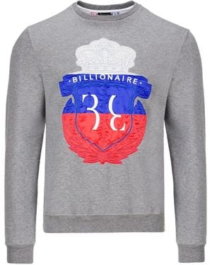 Billionaire Sweat À Broderie Poitrine - Gray