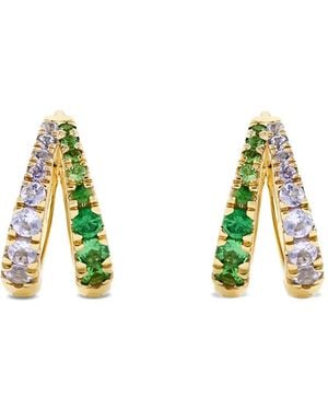 Dinny Hall Signature Duo Tanzanite And Tsavorite Earrings - White