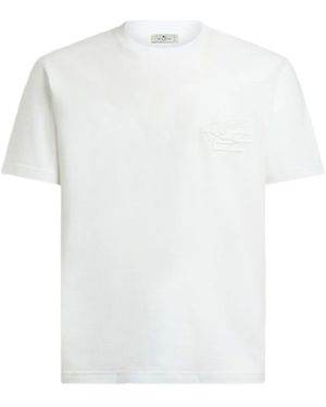 Etro Pegaso-Logo T-Shirt - White