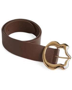 Cynthia Rowley Signature-Buckle Belt - Brown