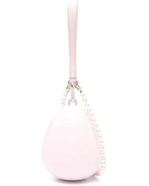 Simone Rocha Bandolera Micro Pearl Egg - Rosa