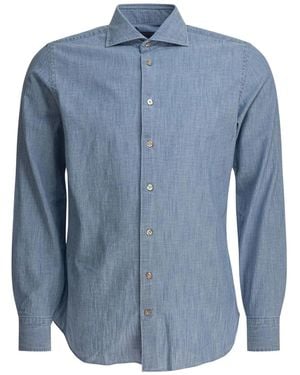 Borriello Cotton Denim Shirt - Blue
