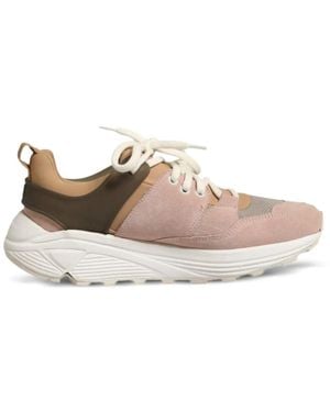 Dondup Panelled Suede Trainers - Pink