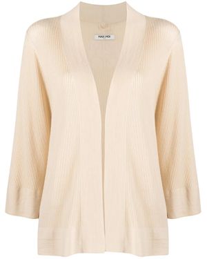 Max & Moi Pambula Open-Top Cardigan - Natural