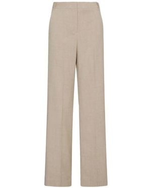Marella High-Waisted Pants - Natural
