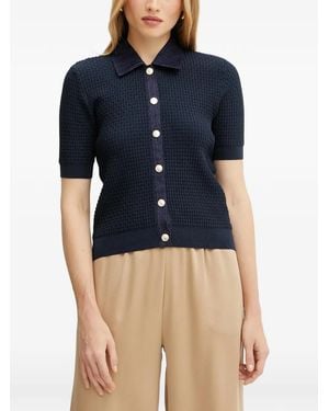 Morgan Kurzärmeliger Cardigan - Blau