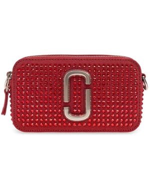 Marc Jacobs The Crystal Canvas Snapshot Crossbodytas - Rood