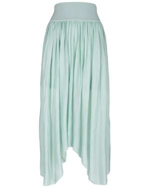 Maria McManus Wave Pleated Midi Skirt - Blue