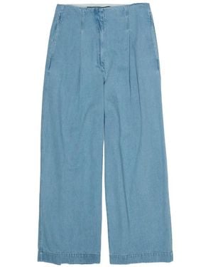 Bimba Y Lola Pantalon Ample À Pinces - Blue
