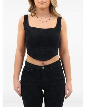 Daily Paper Lina Corset-Style Top - Black