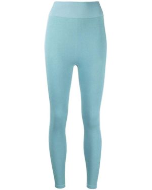 The Upside Seamless Striped Performance Leggings - Blue
