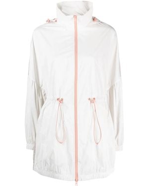 ARMANI EXCHANGE ジップアップ フーデッドジャケット - ホワイト