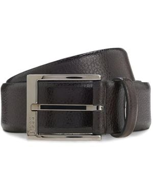 BOSS Textured Buckle Belt - Black