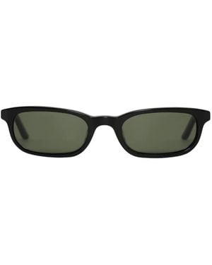 Brøgger Flossie Rectangle-Frame Sunglasses - Green