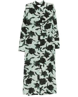 Christian Wijnants Diola Floral Shirt Dress - Green