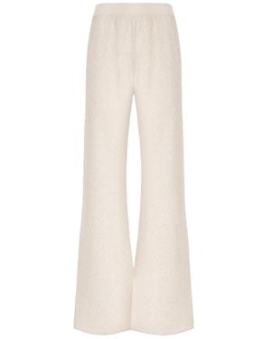 Missoni ジグザグパターン フレアパンツ - ホワイト
