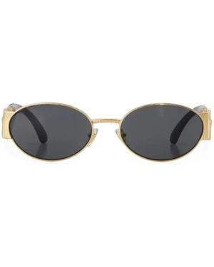 Versace Oval-Frame Sunglasses - White
