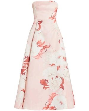 LEO LIN Vestido largo Nora estilo bustier - Rosa