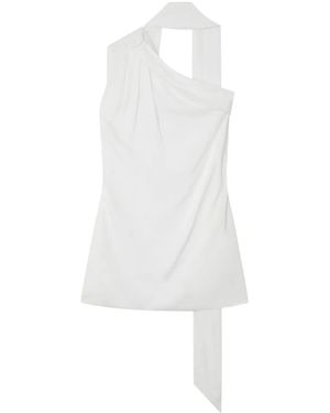 Stella McCartney One-Shoulder Neck-Strap Blouse - White